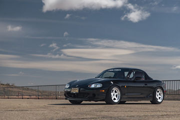 1998 Mazda Miata - Motegi MF416 Battle V - White Motegi Wheels